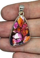 Load image into Gallery viewer, Pink Opal &amp; Oyster Turquoise Pendant, Sterling Silver - GemzAustralia 