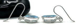 Blue Topaz Drops, 8.4 cts, Marquise Faceted, Sterling Silver, December Birthstone - GemzAustralia 