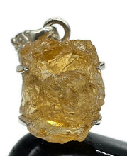 Load image into Gallery viewer, Raw Citrine Pendant, Sterling Silver, Rough Gemstone, November Birthstone, Prong Set - GemzAustralia 