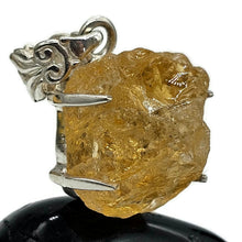 Load image into Gallery viewer, Raw Citrine Pendant, Sterling Silver, Rough Gemstone, November Birthstone, Prong Set - GemzAustralia 