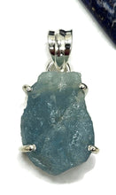 Load image into Gallery viewer, Raw Aquamarine Pendant, March Birthstone, Sterling Silver, Rough Aquamarine - GemzAustralia 