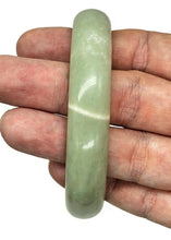 Load image into Gallery viewer, Solid Jade Bangle, 64mm Diameter, Green Nephrite Jade, Protection Gem, Lucky Gem - GemzAustralia 