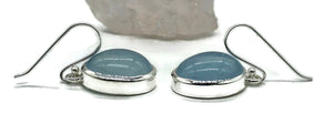 Statement Aquamarine Earrings, March Birthstone, Oval Shape, Sterling Silver, 29 carats - GemzAustralia 