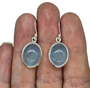 Statement Aquamarine Earrings, March Birthstone, Oval Shape, Sterling Silver, 29 carats - GemzAustralia 