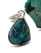 Load image into Gallery viewer, Raw Tibetan Turquoise Pendant, Sterling Silver, Protection Stone, Love Rock - GemzAustralia 