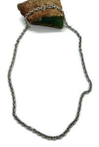 Belcher Link Chain, Rolo Chain, 46cm, Sterling Silver, Hang Pendants, Silver Necklace - GemzAustralia 