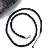 Load image into Gallery viewer, Amethyst Beaded Necklace, Sterling Silver, 47cm - 51cm, February Birthstone - GemzAustralia 