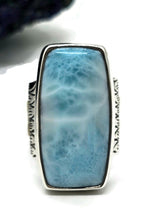 Load image into Gallery viewer, Dolphin Stone Ring, Larimar Ring, Size O, Stone of Atlantis, 925 Sterling Silver - GemzAustralia 