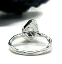 Load image into Gallery viewer, Raw Herkimer Diamond Ring, Size O, April Birthstone, Sterling Silver - GemzAustralia 