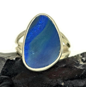 Australian Opal Ring, Size 7, Sterling Silver, Lucky Stone, Hope Stone, October Birthstone