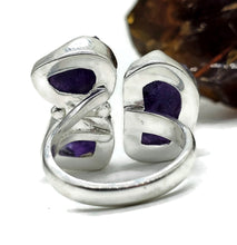 Load image into Gallery viewer, Raw Amethyst Ring, Size 7 1/4, Sterling Silver, February Birthstone, Rough Amethyst