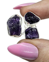 Load image into Gallery viewer, Raw Amethyst Ring, Size 7 1/4, Sterling Silver, February Birthstone, Rough Amethyst