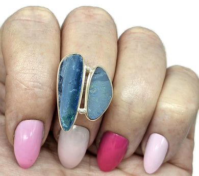 Australian Opal Ring, Size 7.25, October Birthstone, Sterling Silver, Aura Gemstone