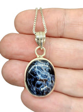 Load image into Gallery viewer, Pietersite Pendant, Sterling Silver, Tempest Gemstone, Telepathic Powers, Spiritual Journey, Highly Charged Gemstone, Oval Shaped