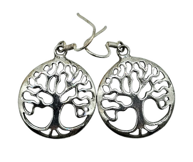 Tree of Life Earrings, Sterling Silver, Represents personal growth, uniqueness, Strength & Beauty, knowledge, wisdom