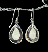 Load image into Gallery viewer, Rainbow Moonstone Earrings, Sterling Silver, Pear shaped, June Birthstone, Protection Stone, Love Rock - GemzAustralia 