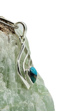 Load image into Gallery viewer, Blue Turquoise Pendant, Sterling Silver, Pear Shaped, Protection Stone, Love Stone, December Birthstone, Copper Turquoise - GemzAustralia 
