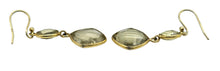 Load image into Gallery viewer, Lemon Quartz Earrings, Gold Plated Sterling Silver, Double Drops, Joyful Gemstone, Confidence Stone, High Vibrational Stone