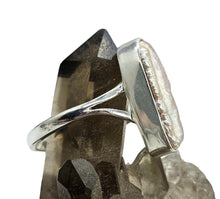 Load image into Gallery viewer, Biwa Pearl Ring, Size 9.25, Sterling Silver, June Birthstone, Highly Lustrous Pearl, Freshwater Pearl, Irregular Pearl