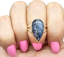 Load image into Gallery viewer, Pietersite Ring, Size N, Sterling Silver, Tempest Gemstone, Telepathic Powers, Spiritual Journey, Highly Charged Gemstone