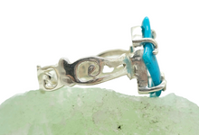 Load image into Gallery viewer, Kingman Turquoise Ring, Size 7.25, Sterling Silver, December Birthstone, Blue Turquoise, Protection Stone