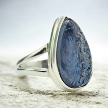 Load image into Gallery viewer, Pietersite Ring, Size N, Sterling Silver, Tempest Gemstone, Telepathic Powers, Spiritual Journey, Highly Charged Gemstone
