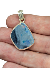 Load image into Gallery viewer, Australian Opal Doublet Pendant, October Birthstone, Blue and Pink Opal, Precious Gemstone, Pure Energy, Lucky Stone - GemzAustralia 