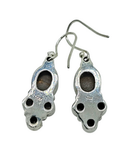 Load image into Gallery viewer, Opal Dangly Earrings, October Birthstone, Sterling Silver, Australian Opal Doublets, Love &amp; Passion Stone, Four Stone Drops, Genuine Gems