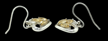 Load image into Gallery viewer, Citrine Heart Earrings, Sterling Silver, November Birthstone, Stone of Happiness, Wealth &amp; Success, Heart Jewellery