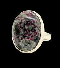 Load image into Gallery viewer, Eudialyte Ring, size 5.75, Sterling Silver, Stone of the Heartland, Balances emotions, Unconditional Love, Water / Earth, Oval Shaped