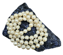 Load image into Gallery viewer, Freshwater Baroque Pearl Necklace, 78cm Long, White Pearl Strand, June Birthstone - GemzAustralia 