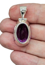 Load image into Gallery viewer, AAA Amethyst Pendant, 25 carats, Oval Shaped, Sterling Silver, February Birthstone, Spiritual Stone, Natural Gemstone, Deep Purple Amethyst