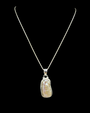 Load image into Gallery viewer, Biwa Pearl Pendant, Sterling Silver, June Birthstone, Highly Lustrous, Freshwater Pearl, Irregular Pearl, Long Rectangle Shape, Japanese - GemzAustralia 