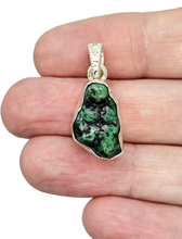 Load image into Gallery viewer, Emerald Green Tibetan Turquoise Pendant, Sterling Silver, Protection Stone, Love Rock, December Birthstone - GemzAustralia 