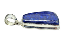 Load image into Gallery viewer, Lapis Lazuli Pendant, Royal Blue Gemstone,  Sterling Silver, Protection Stone, Truth Stone, Relationships &amp; Love Stone