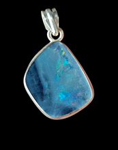 Load image into Gallery viewer, Australian Opal Doublet Pendant, October Birthstone, Blue and Pink Opal, Precious Gemstone, Pure Energy, Lucky Stone - GemzAustralia 