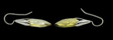 Load image into Gallery viewer, 20 carat Citrine Earrings, Marquise Faceted, Sterling Silver, November Birthstone, Luck &amp; Fortune Stone