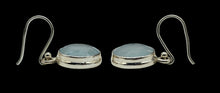 Load image into Gallery viewer, Round Faceted Aquamarine Earrings, March Birthstone, Sterling Silver, 7.5 carats, Courage &amp; Communication Gemstone