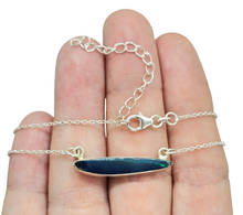 Load image into Gallery viewer, Australian Opal Necklace, Sterling Silver, October Birthstone, Blue Green Opal, Precious Gemstone