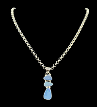 Load image into Gallery viewer, Australian Opal Pendant, Sterling Silver, October Birthstone, Blue, Red, Green Opal, Precious Gemstone, Pure Energy, Lucky Gem - GemzAustralia 