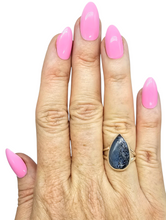 Load image into Gallery viewer, Pietersite Ring, Size N, Sterling Silver, Tempest Gemstone, Telepathic Powers, Spiritual Journey, Highly Charged Gemstone