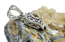 Load image into Gallery viewer, Vintage style Citrine Pendant, Sterling Silver, November Birthstone, Money Stone, Success Stone, Stone of Abundance, 13th Anniversary Gem - GemzAustralia 