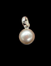 Load image into Gallery viewer, Freshwater White Pearl Pendant, Sterling Silver, June Birthstone, Faith Stone, Gemini Zodiac