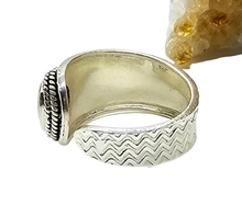 Load image into Gallery viewer, Citrine Ring, Adjustable Size, Sterling Silver, Oval Faceted, November Birthstone, Abundance Gemstone, Success Stone, Natural Gemstone