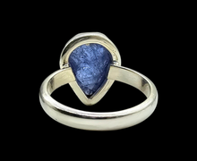 Load image into Gallery viewer, Rough Tanzanite Ring, Size 7 1/4, December Birthstone, Sterling Silver, Raw Tanzanite, Protection and Safety, Spiritual Gemstone - GemzAustralia 