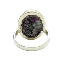 Load image into Gallery viewer, Eudialyte Ring, size 5.75, Sterling Silver, Stone of the Heartland, Balances emotions, Unconditional Love, Water / Earth, Oval Shaped