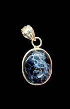 Load image into Gallery viewer, Pietersite Pendant, Sterling Silver, Tempest Gemstone, Telepathic Powers, Spiritual Journey, Highly Charged Gemstone, Oval Shaped
