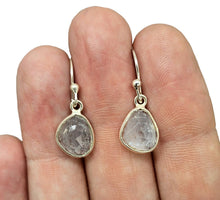 Load image into Gallery viewer, Faceted Aquamarine Earrings, Sterling Silver, March Birthstone, 19th Wedding Anniversary, Genuine