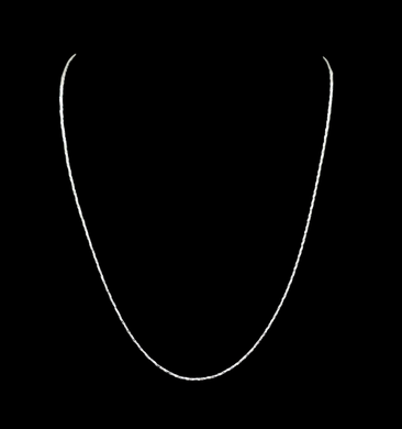 Singapore Chain, 46cm or 18in, 925 Sterling Silver, Diamond Faceted Chain, Sparkly Silver Necklace, Stacking Chain, Twisted Chain