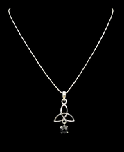 Load image into Gallery viewer, Celtic Knot, Black Onyx Pendant, Sterling Silver, Protection Stone, lucky Gem, Strength Giving Gem - GemzAustralia 